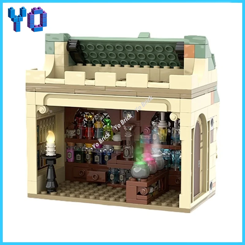 

MOC Building Blocks Houses Movie Model, Architectural Display Model for Kids and Adult Builders