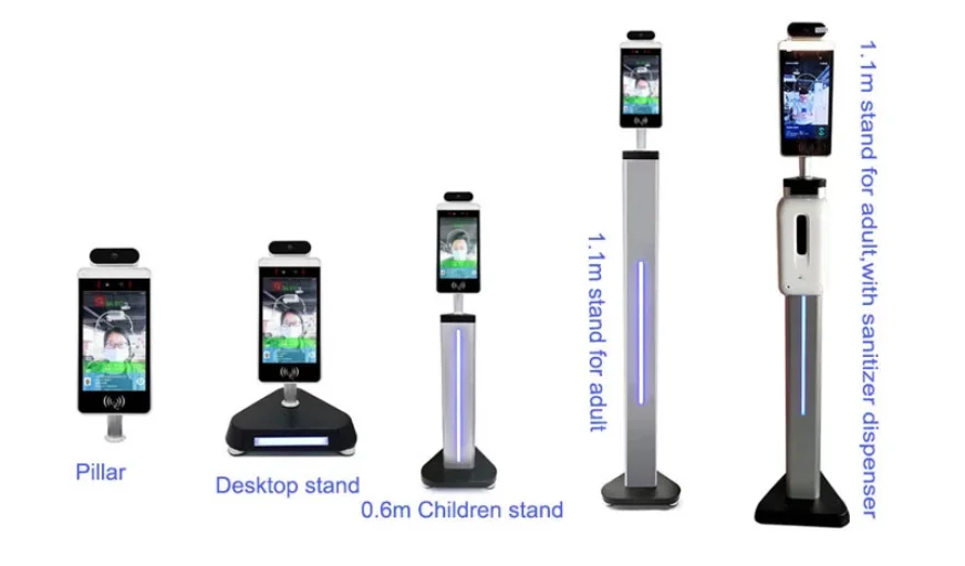 

Smart Face Identification Access Control Time Attendance Management System Remote Temperature Detection