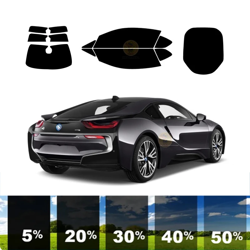 

Предварительно вырезанная съемная тонировочная пленка для окон для автомобиля, 100% УФР, 5%-35%VLT, теплоизоляция, карбон ﻿ Для BMW I8 2 DR COUPE 2014-2020 гг.