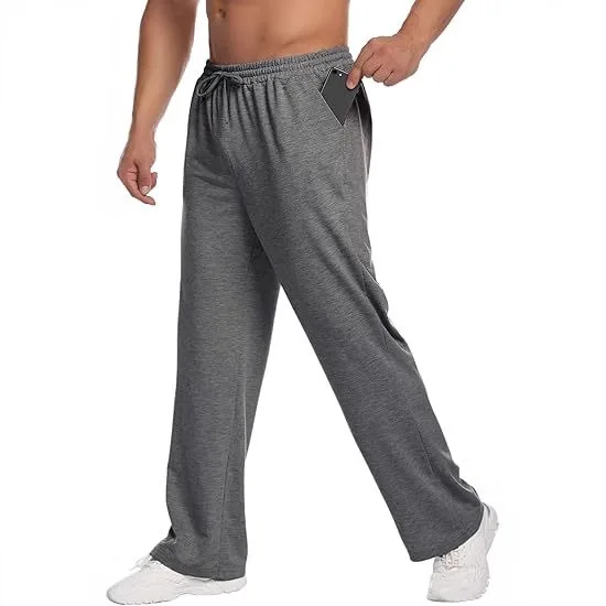Men's Sweatpants Straight Fitness Pants Casual Pants