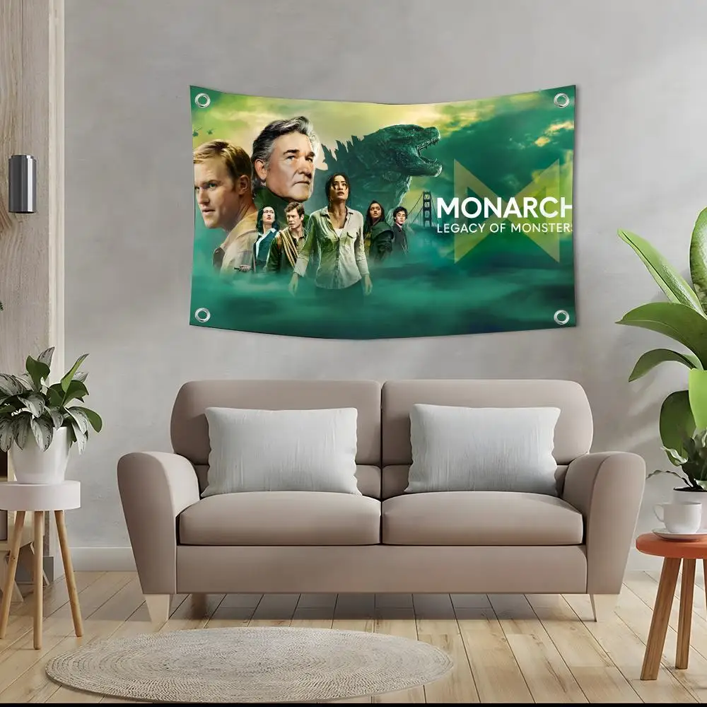 Monarch Legacy of Monsters Flags  Camping Outdoor Garden room Bedroom ops Wall Art Family Gifts