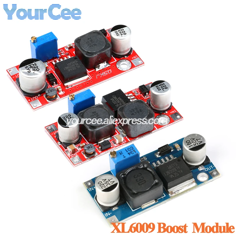 XL6009 DC-DC Adjustable Boost Buck Step Up Down Converter Power Supply Module 20W 15W 5-32V to 1.2-35V Low Ripple