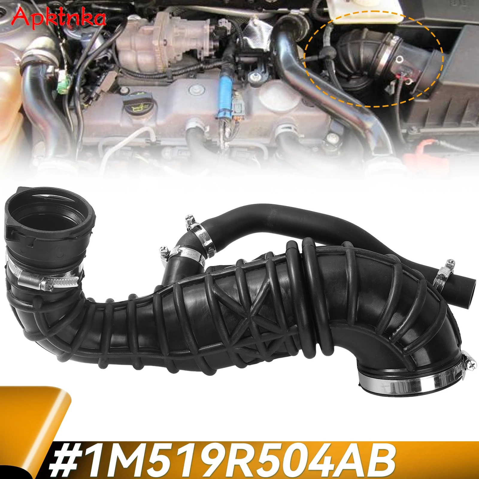 

Car Air Filter Cleaner Intake Duct Hose Pipe 1133898 For Ford Focus Transit Connect Tourneo Connect 1.8TDCi 1998-2016 Auto Parts