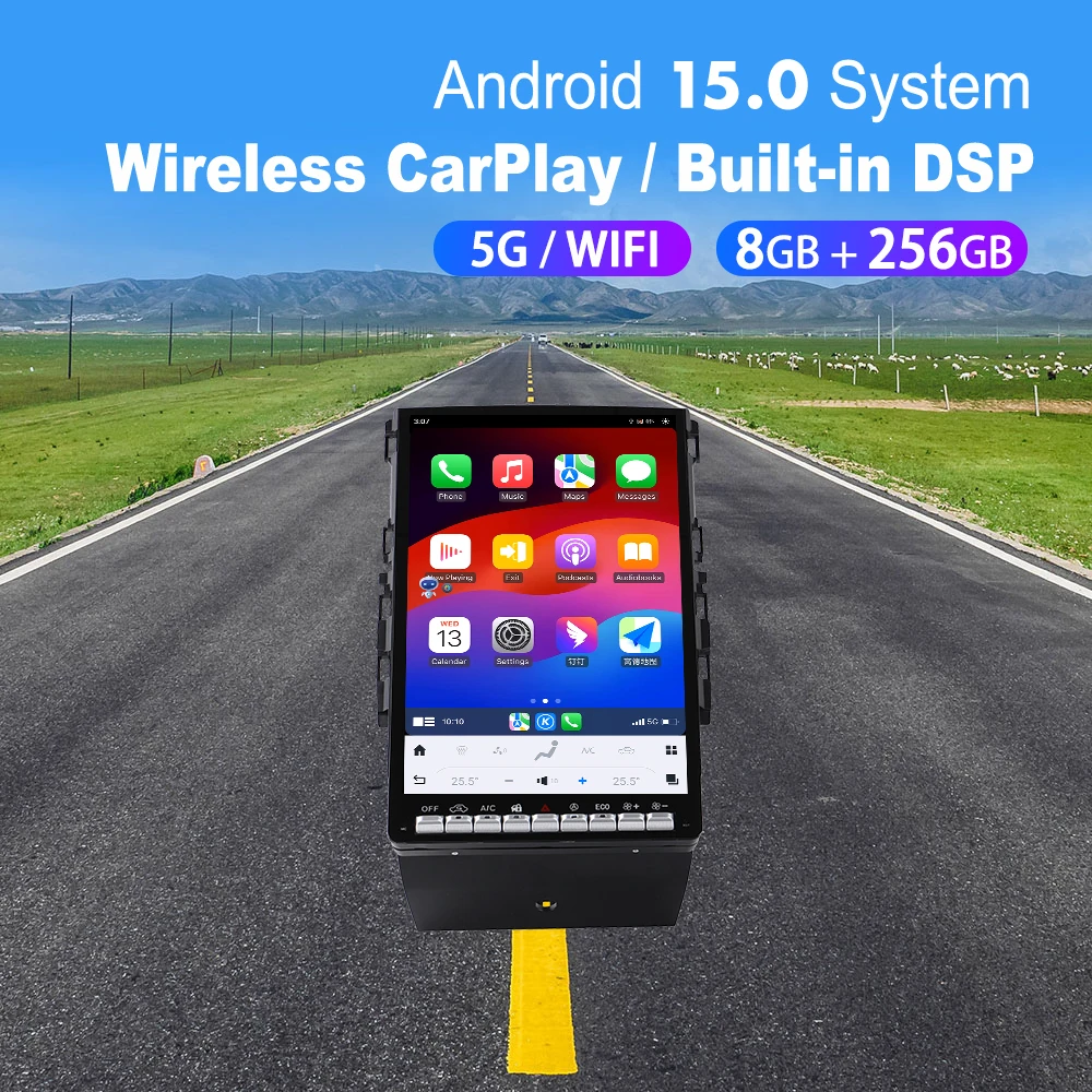 14.5 ''Android 15 Car RadioFor Renault Megane/Koleos 2016-2019 Carplay Multimedia Player Navigation GPS Free Cam