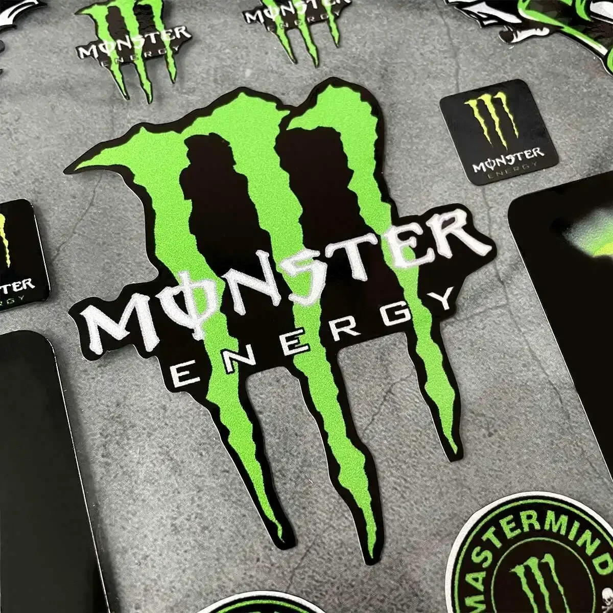 New Monster Energy Reflective Sticker Suitable for Motorcycle Modification Decals Racing Helmet Waterproof Decorative Sticker