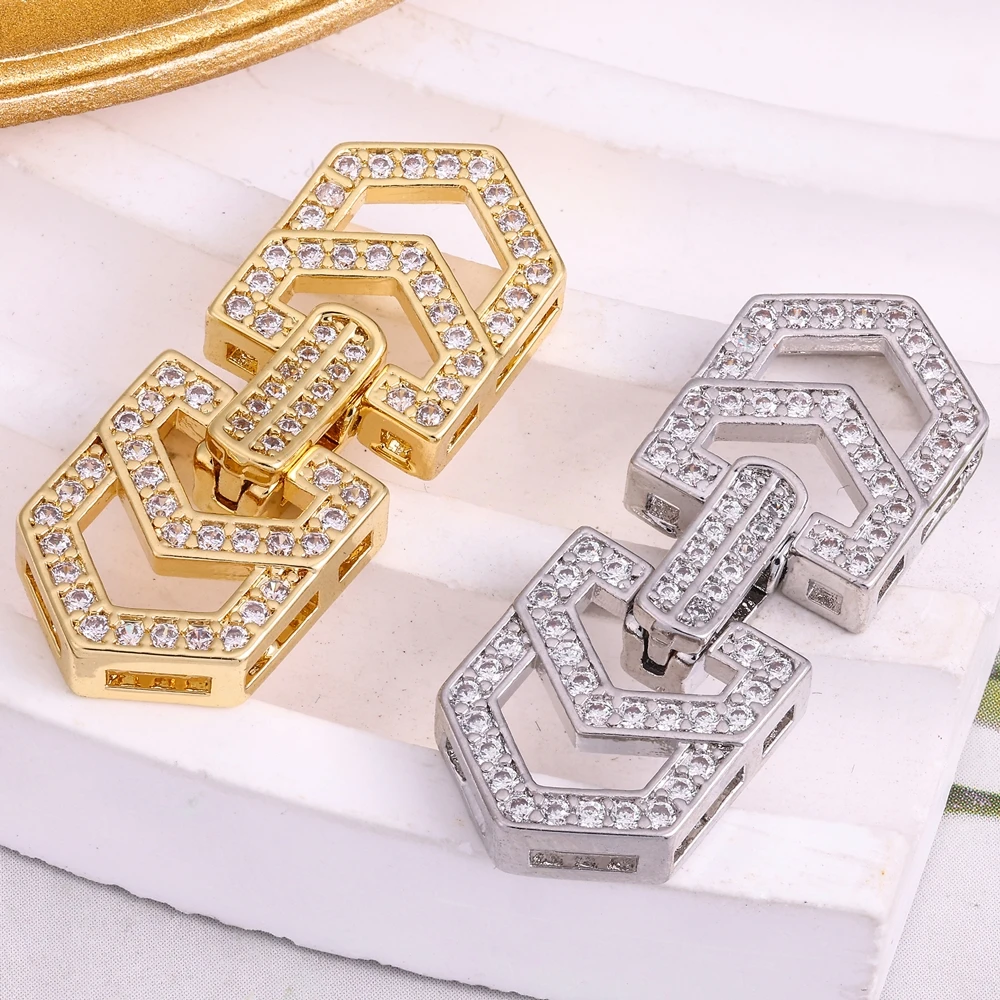 Juya 18K Plated Hooks Decoration Fasteners Leopard Dragon Lock Clasps Mountings For DIY Women Stones Gems Pearls Jewelry Making