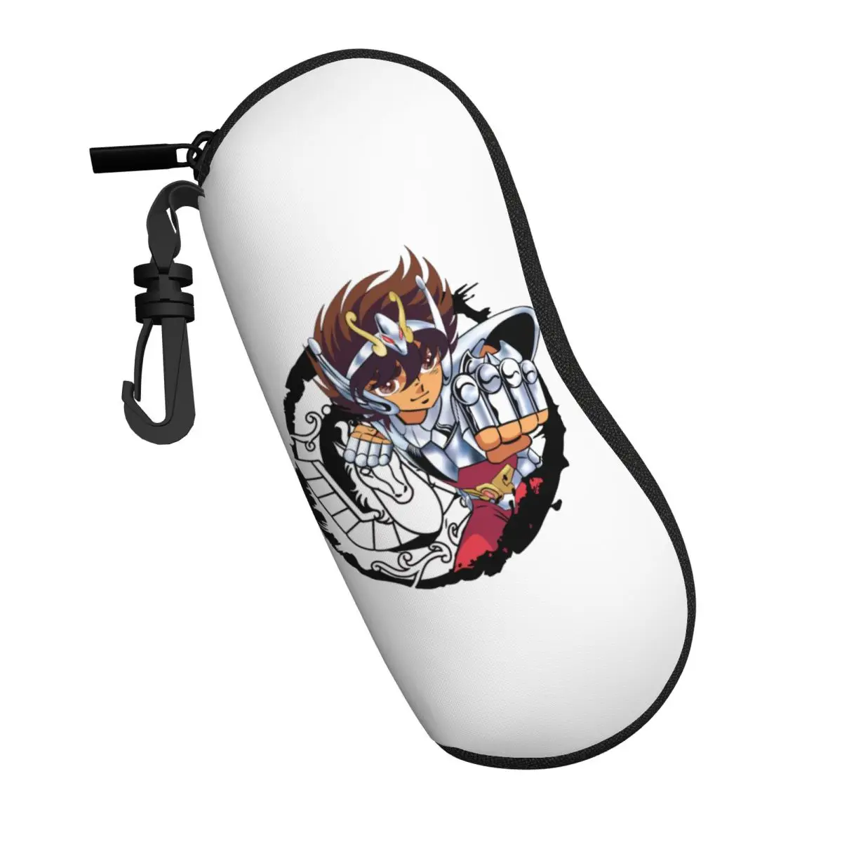 Custom Saint Seiya Pegasus Eyeglass Glasses Case Men Women Soft Knights Of The Zodiac Sunglasses Protective Pouch
