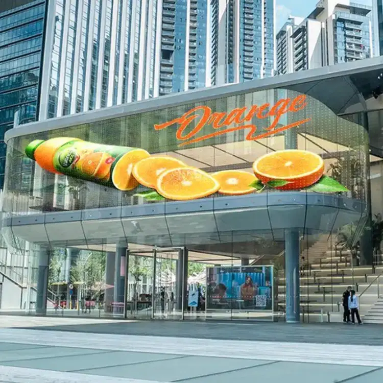 Customizable LED Transparent Glass Film Screen for Advertising SDK Function with Animation & Graphics Easy Installation