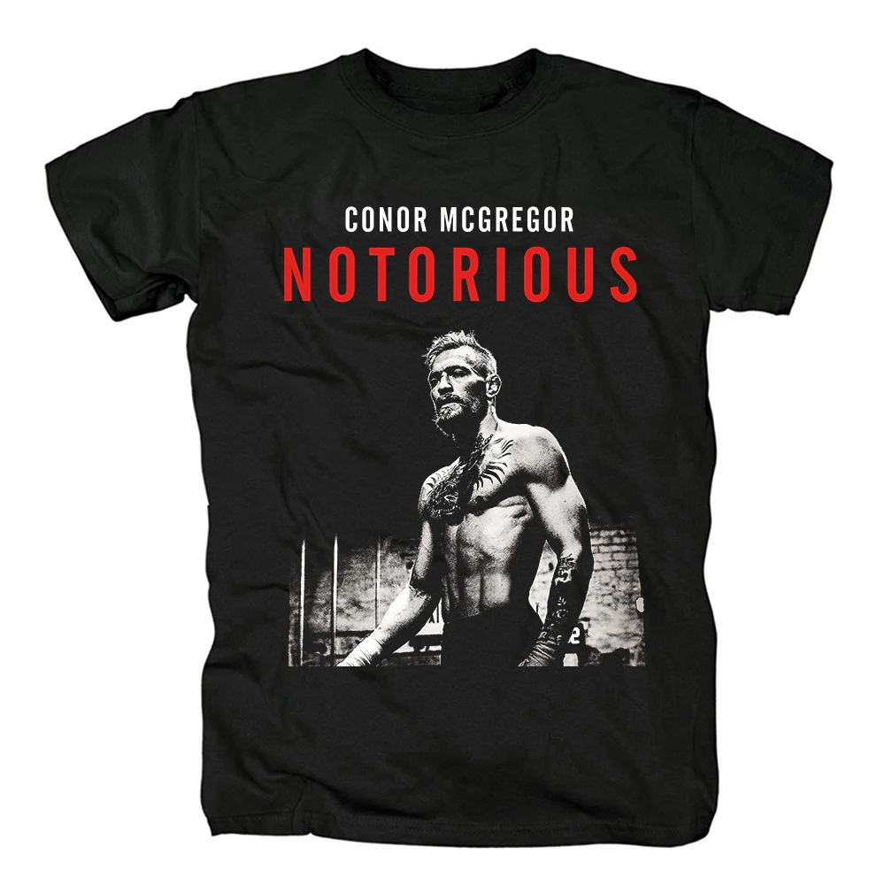Boy Vintage Christmas Tee Shirt Guys Punk Designer Streetwear Awesome MMA Conor McGregor King Featherweight T Shirt