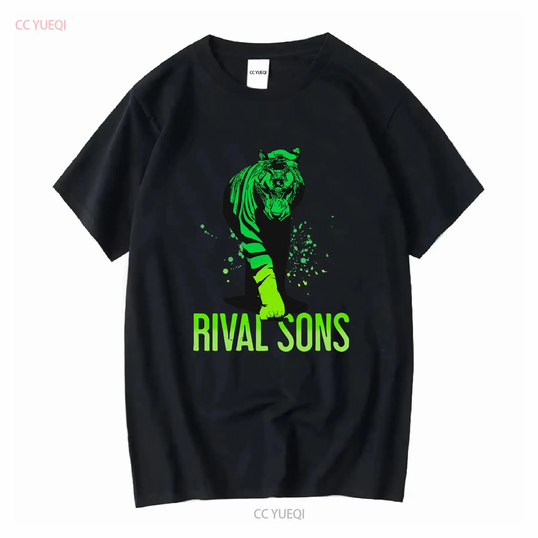 Merry Christmas Rival Sons Full Size 100 Cotton Black T Shirt BT578 vintage Washed graphic Casual designer clothes homme