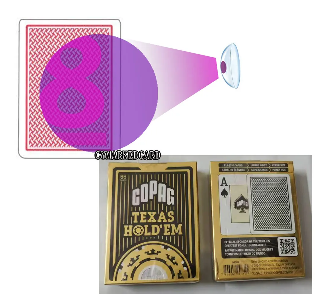 赤外線コンタクトレンズ用マークカード-アンチポーカー不正行為防止-コパグ-テキサスホールデム-ゲームデッキ