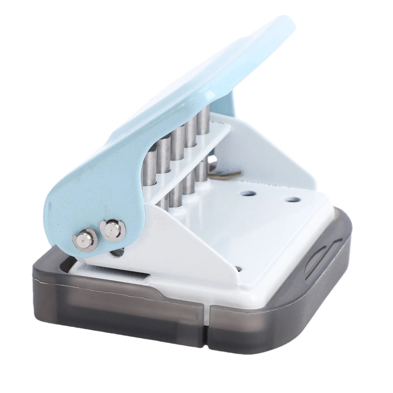 

6 Hole Puncher 6 Hole Punch 5.5mm Hole Diameter 8 Sheet Capacity Small Loose Leaf Paper Puncher for Planner Notebook Journal