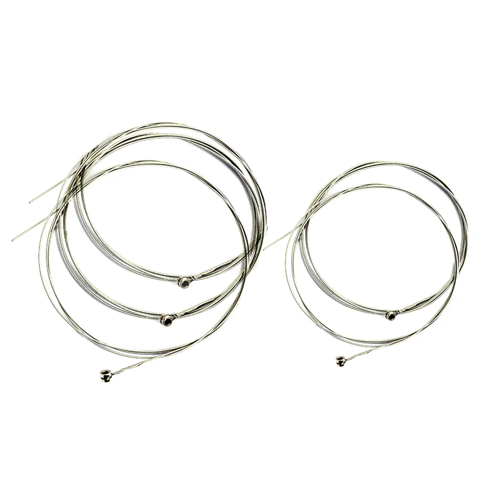 

6 String Electric Guitar String Amplifier Strings for Musical Instruments Guitar Bass (Silver) Bass String