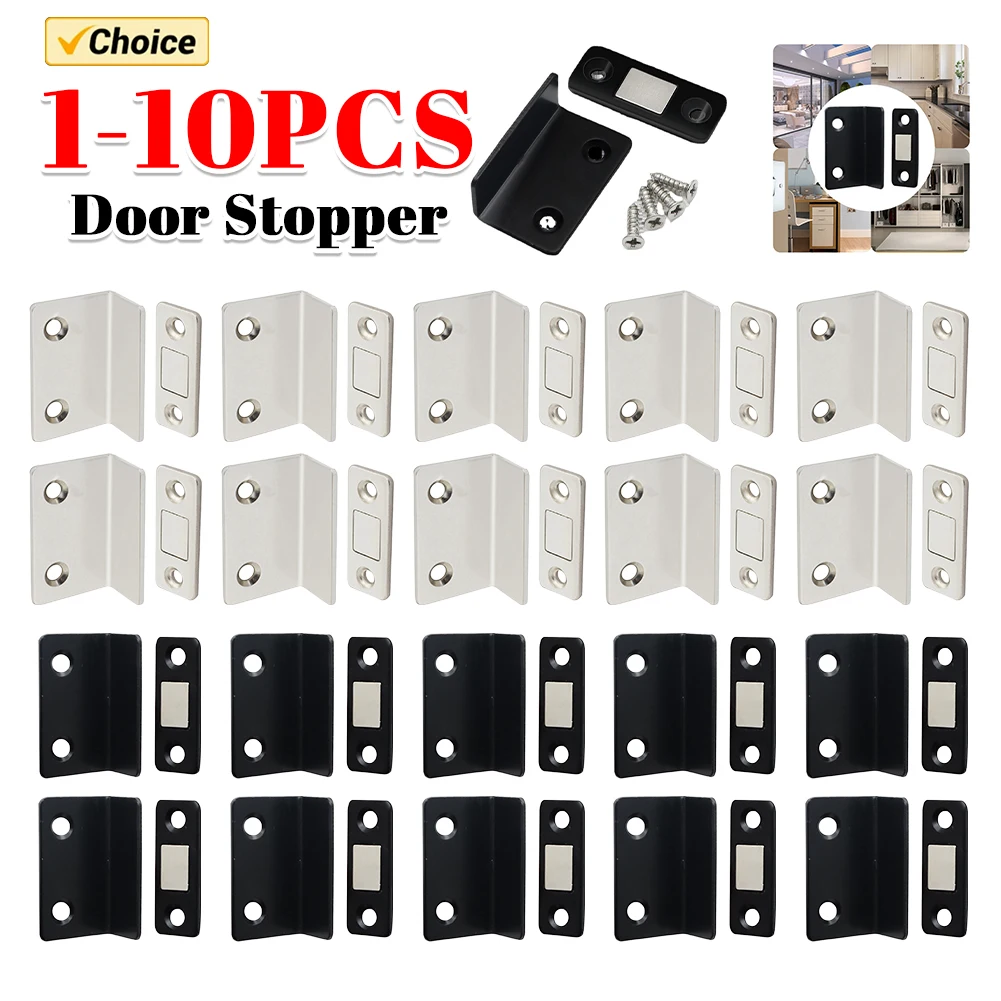 

Дверной доводчик без удара, сильный магнитный L-образный сенсорный дверной доводчик, магнитная присоска, невидимая мебельная фурнитура для предотвращения столкновений