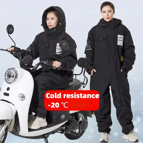 Chaquetas cálidas de invierno para motocicleta, traje a prueba de viento, ropa a prueba de nieve, cortavientos para vehículo eléctrico a prueba de frío, ropa para esquiar y montar