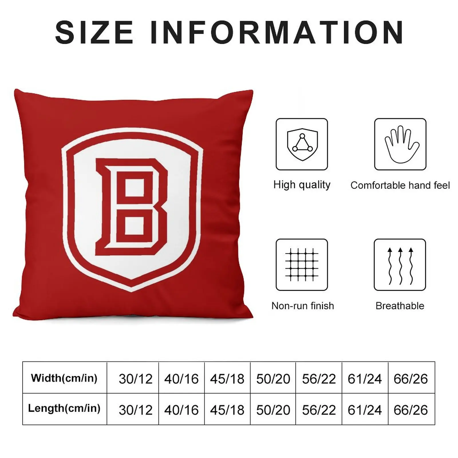 bradley braves Throw Pillow Decorative Cushions Pillowcase christmas pillow case pillow