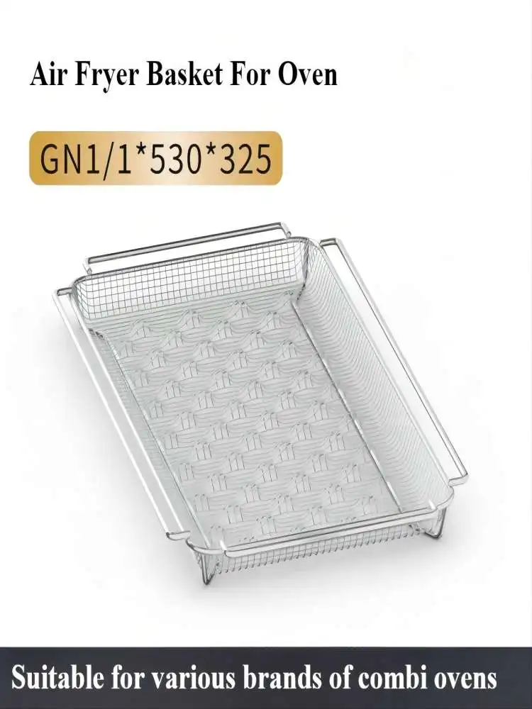 

Сетчатая стойка для пищевой печи из нержавеющей стали 530x325x40 мм — универсальный поддон для капель для духовки, фритюрницы, выпечки и гриля