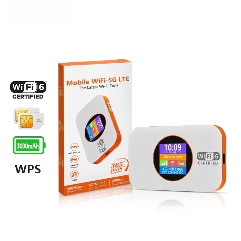 

4G мобильный роутер, беспроводной портативный Wi-Fi роутер с гнездом для SIM-карты, карманный Wi-Fi хотспот