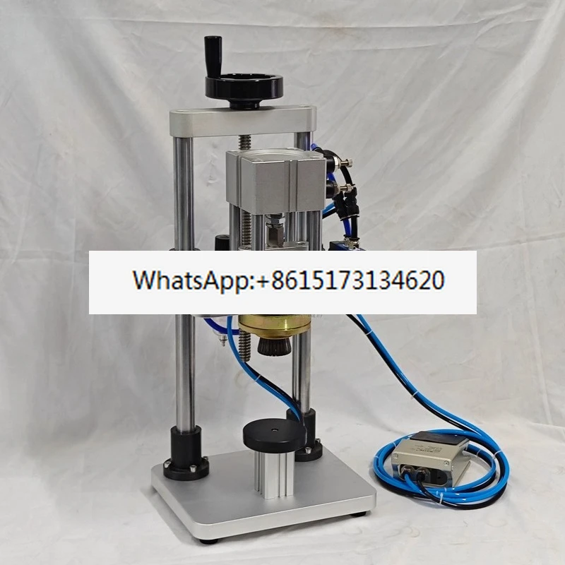 

The whole machine with 15/17/22 rolling mouth, pneumatic perfume bottle capping machine,