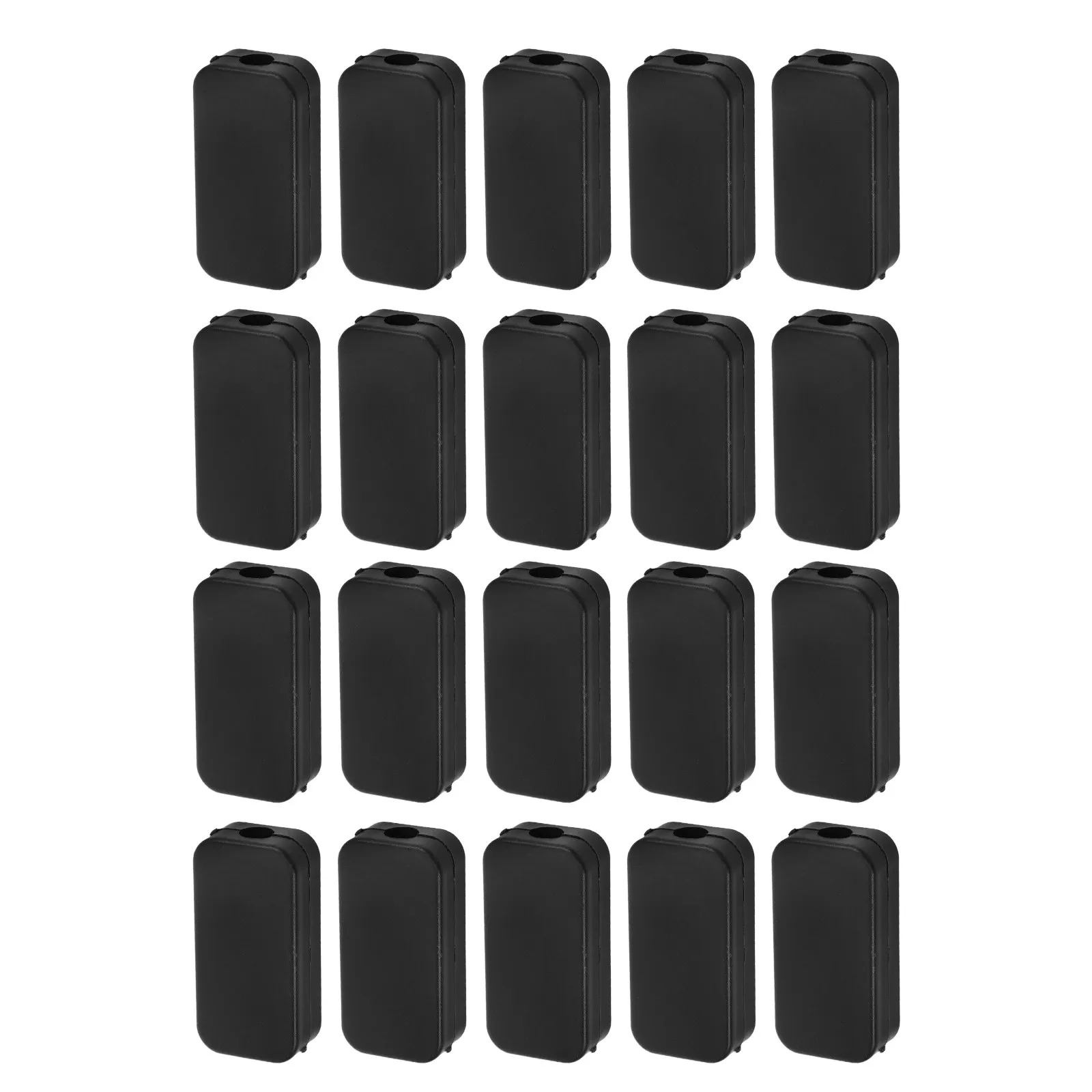 20Pcs Small Plastic Junction Box Compact Electrical Enclosure with USB Charging Ports Cable Outlets for Desk Nightstand Home