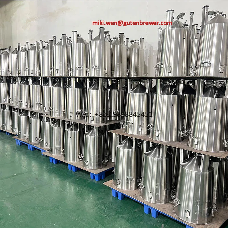 Mini Fermentor Tank with Chilling Coil for Beer Brewing Equipment 30L-32L Conical Fermenter Guten 304SS