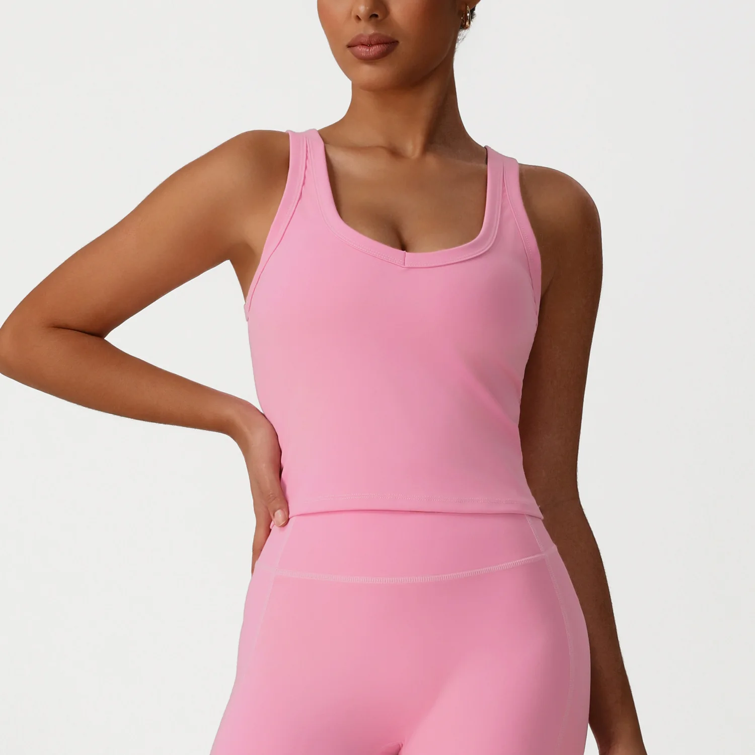 

Sleeveless O-neck Sports Top Women Crop Top Sportswear Elastic Breathable Gym Workout Tanks Top Ladies Fitness Shirt Yoga Vest