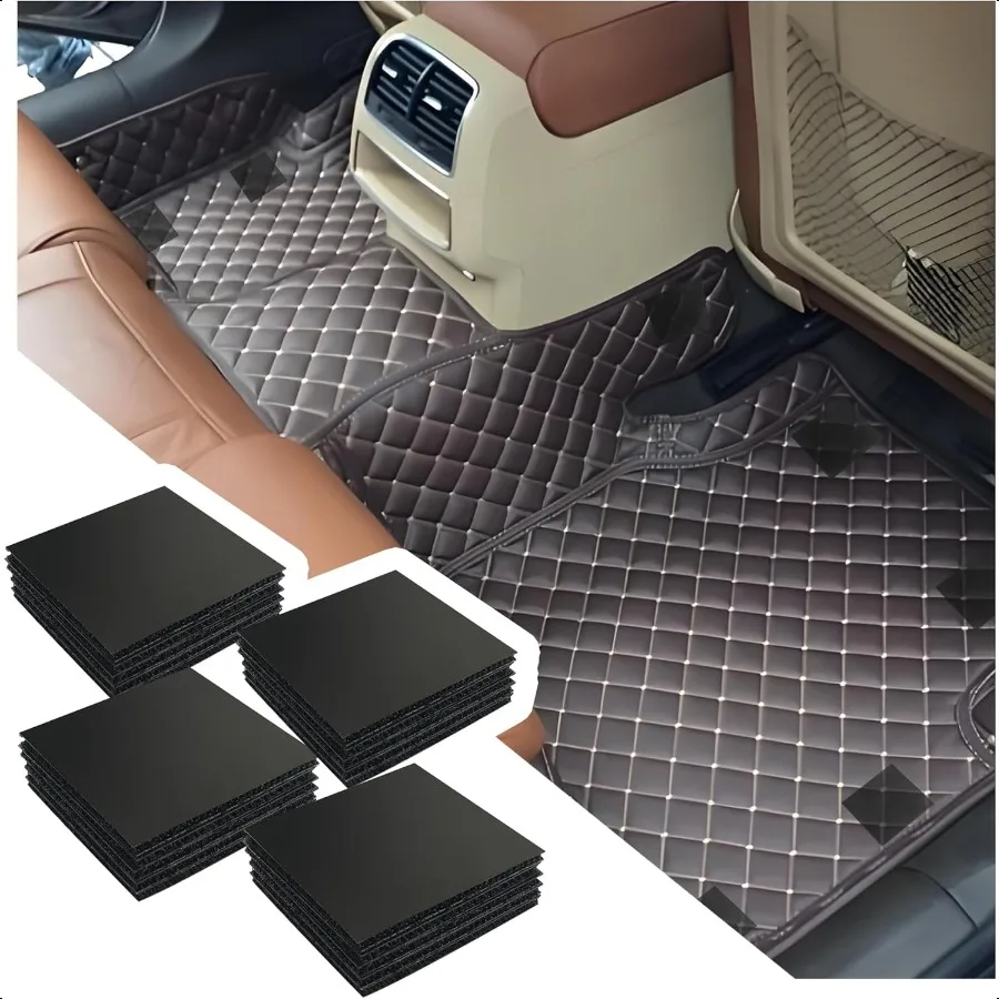 20PCS Car Floor Mat Retainer for Automotive CarpeterAdhesive Hidden Car Mat Clips Keep Car Mats from Sliding Universal Anti Ski