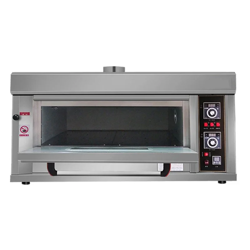 Gas Oven, Commercial Gas Oven, Liquefied Gas Single-layer Double-pan Baking, Large Oven 99min Timing Function