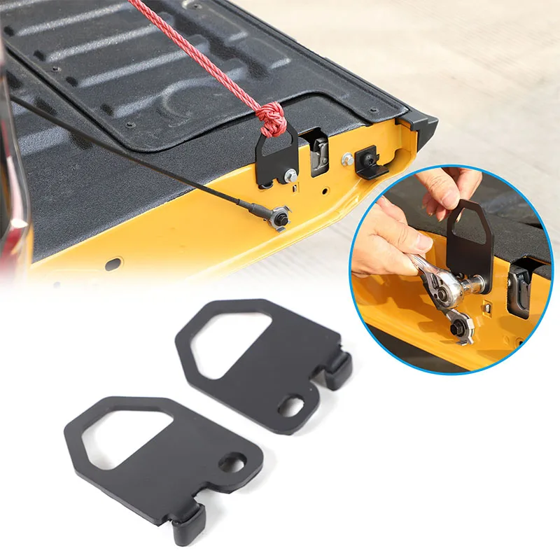 For Ford Ranger 2023 2024 Truck Tailgate Trunk Luggage Anchor Pickup Bed Side Tie Down Cleat Hook Fastner Clip Car Accessories
