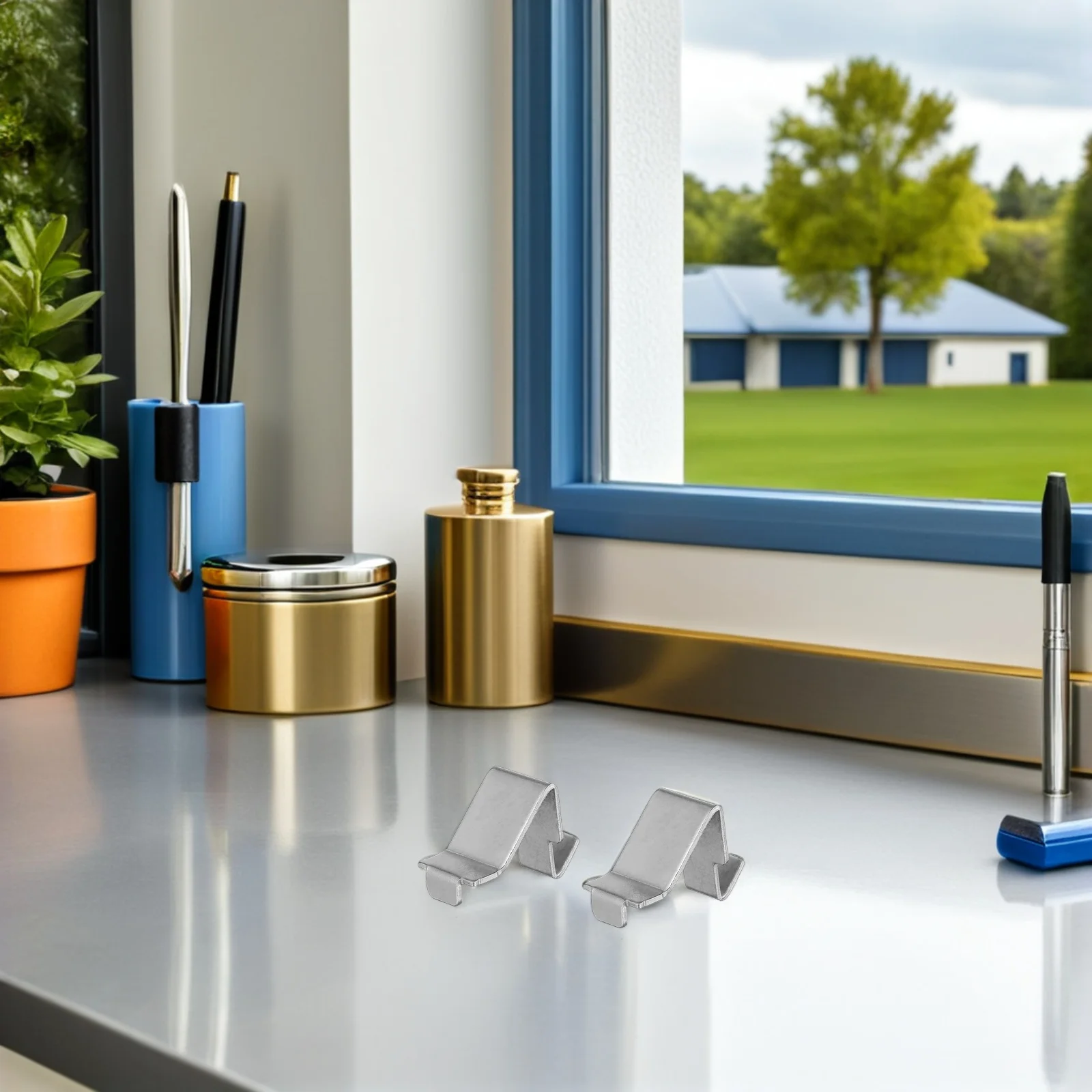 

50Pcs File Cabinet Shelf Clips Metal Shelf Supports Detachable Iron Cabinet Clamps Mini Pilaster Buckle for Home Office Shelving