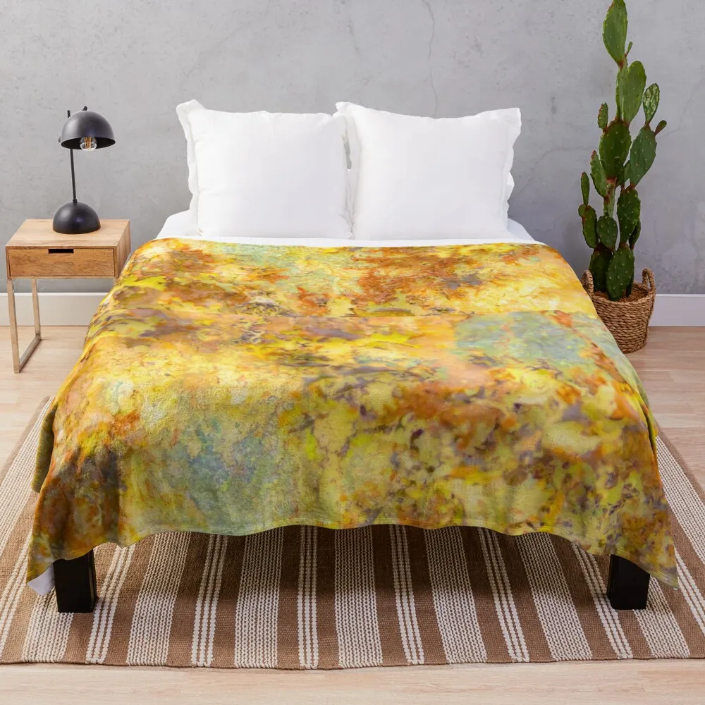 

Lichen the Forest Throw Blanket Thins Blankets For Sofas Soft Plaid Blankets