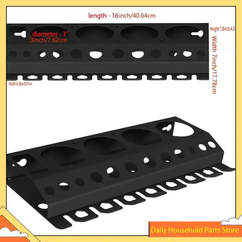 رف تخزين الزجاجات منظم فرشاة التنظيف على الحائط للمرآب ورشة العمل وغسيل السيارات الساخن!