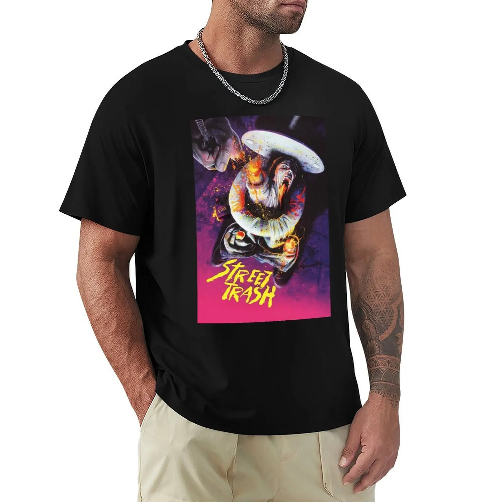 Camiseta con póster de la película Street Trash de Michael Muro, camiseta con estampado de estilo vintage