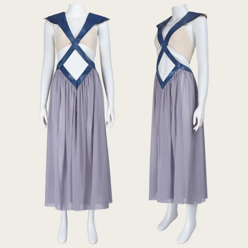 

Movie Daenerys Cosplay Costume Fashion Style Dress Role Play Outfit for Women Summer Casual Wear Halloween Party