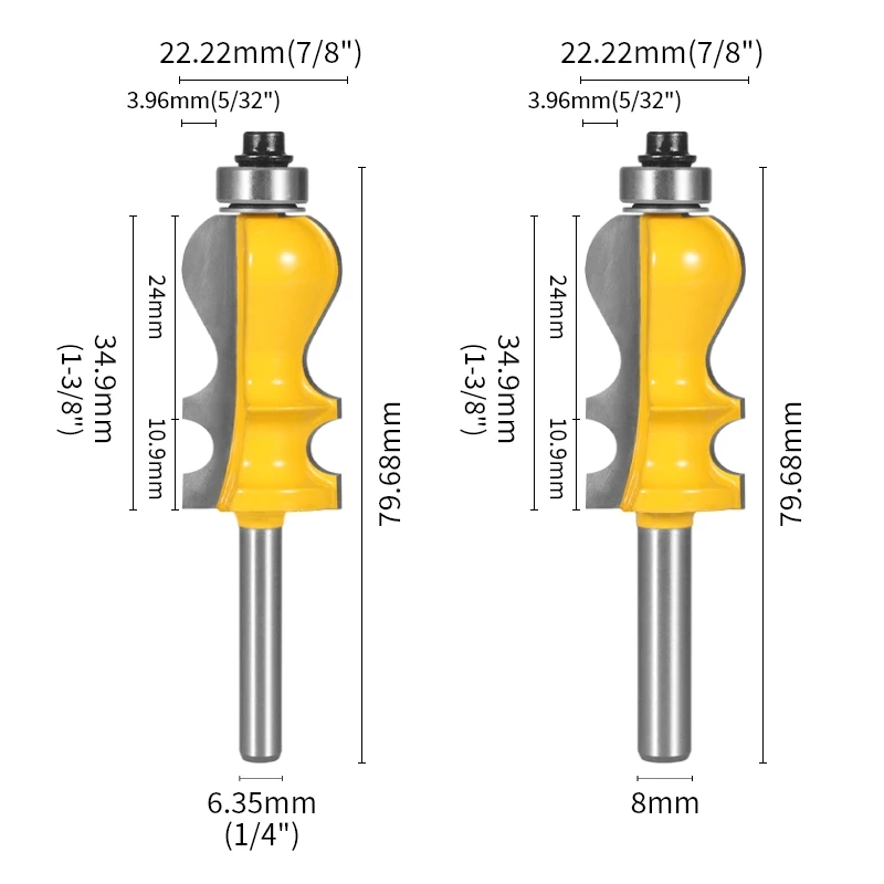 YUSUN  Special Mouding Router Bit Architectural  Woodworking Tools Milling Cutter For Wood  Face Mill