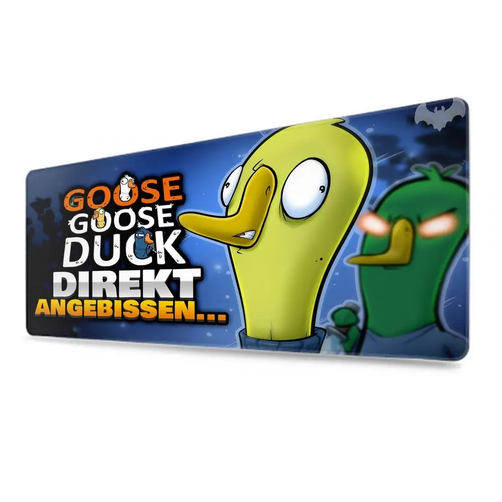 Cute Goosees Duck Fashion Large Gaming Mouse Pad XL Locking Edge Size For Kawaii Desk Teen Girls For Bedroom