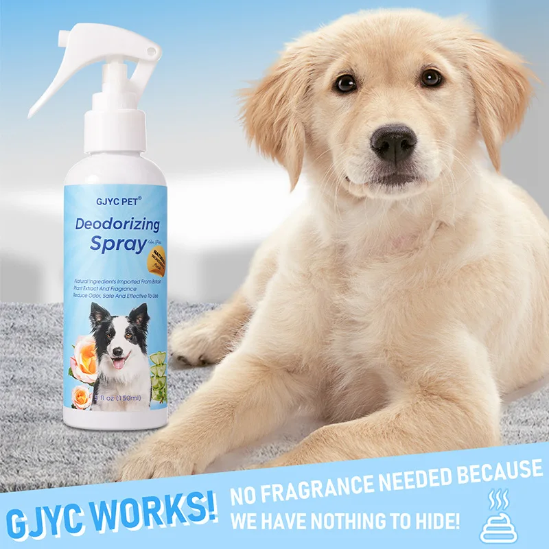 150ml Pet Odor Eliminator Spray - Effectively Removes Dog and Cat Urine Smell, Perfect for Litter Box Freshness