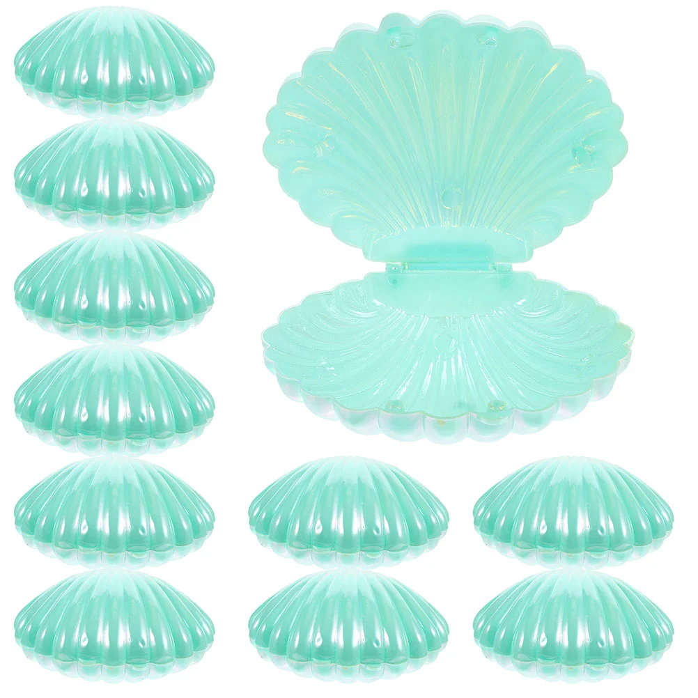 

30 Pcs Jewelry Box Pearlescent Shell Candy Baby Food Containers Lid Pp Goodies Wedding Party Boxes