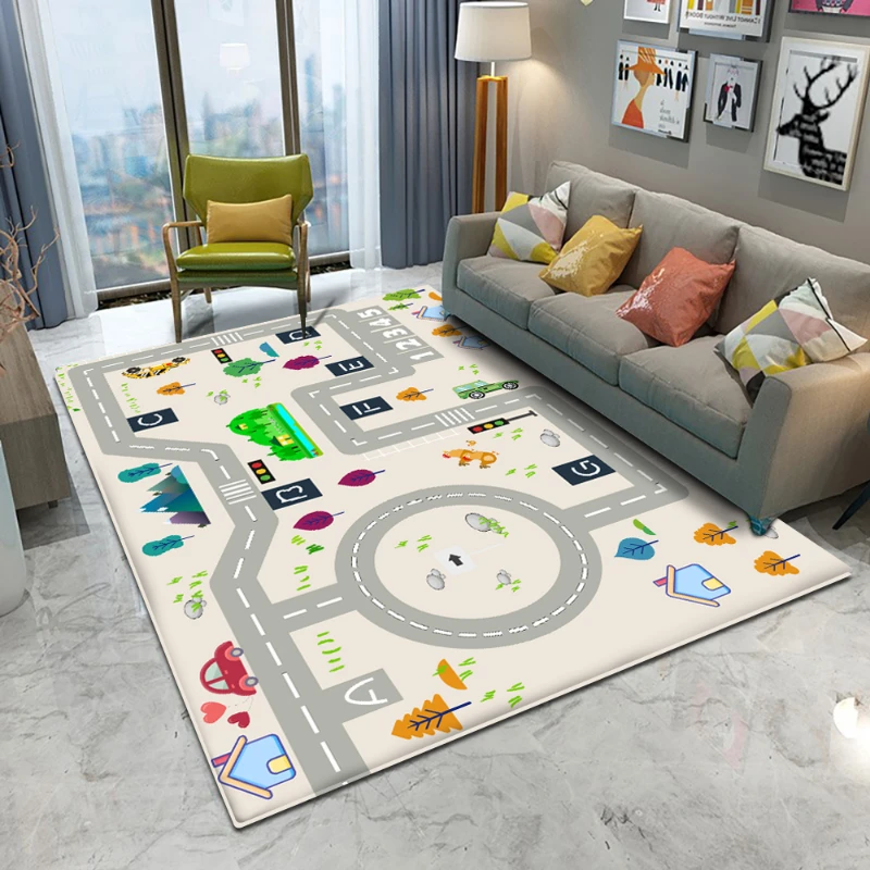 

Children Crawling Rugs and Carpets for Home Living Room Decoration Teenager Bedroom Decor Carpet Nonslip Area Rug Sofa Floor Mat