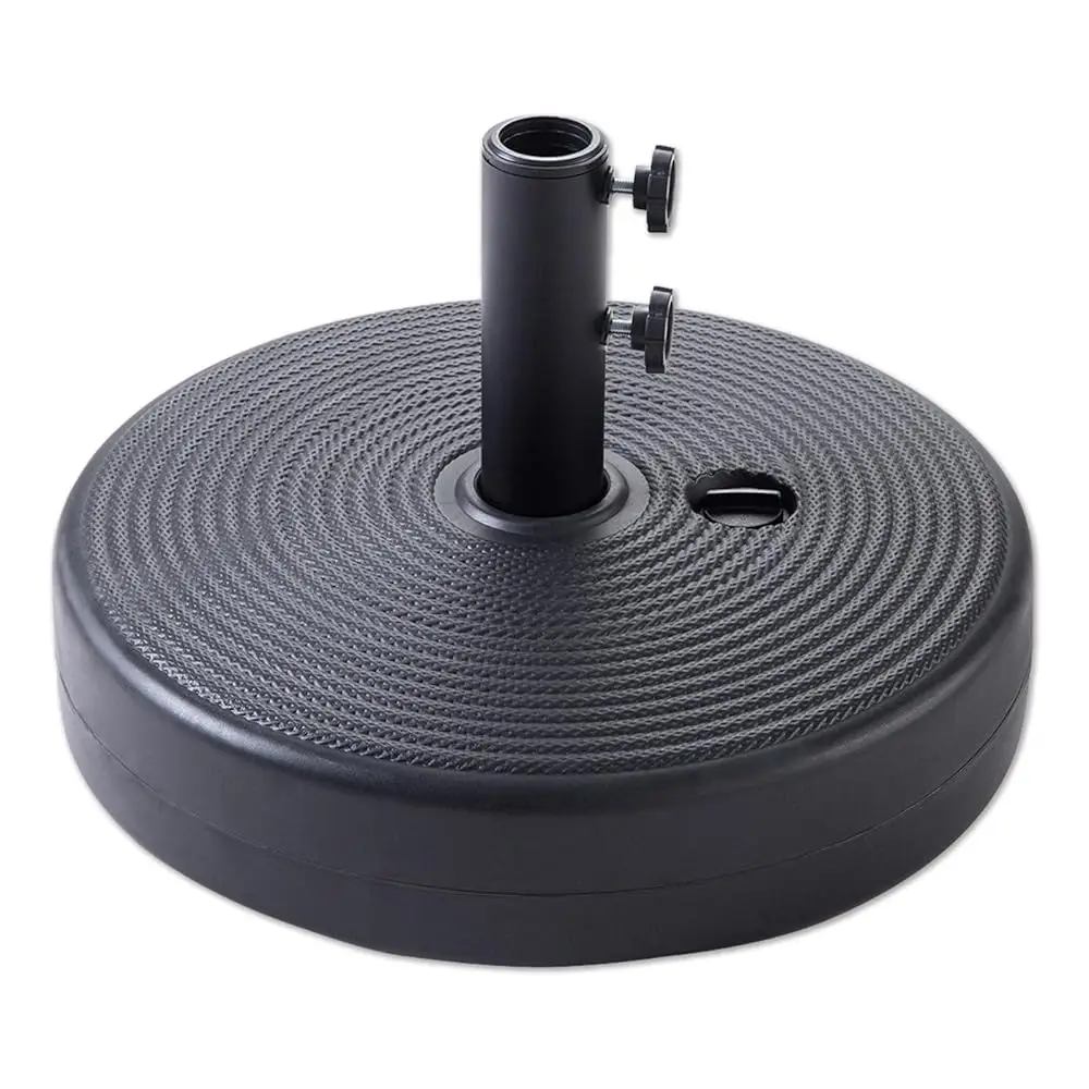 

60 Lb Heavy Duty Round Umbrella Base, Plastic Water And Sand Fillable Outdoor Stand Weight For Patio Market Table Umbrella,