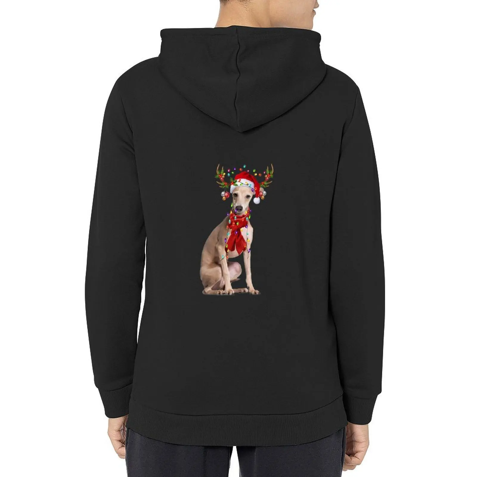 

Italian Greyhound Dog Christmas Hoodie aesthetic clothing men's sweat-shirt set mens designer clothes new hooded tee