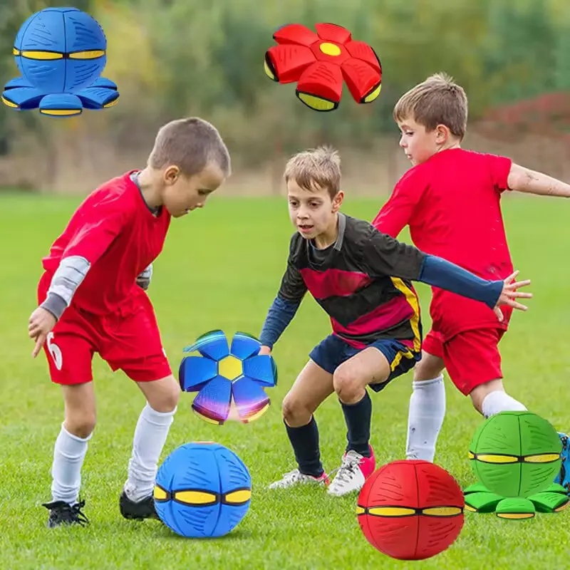 Neuer Orangefarbener Fliegender Untertassenball: Magische Verformung, Fußdruck-Entlastung, Outdoor-Sport, Eltern-Kind-Aktivität, Kinderspaß – Detail 1