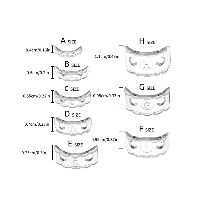 8 комплектов многофункциональных адаптеров для колец, мягких силиконовых вставок разных размеров, регуляторов колец для типов