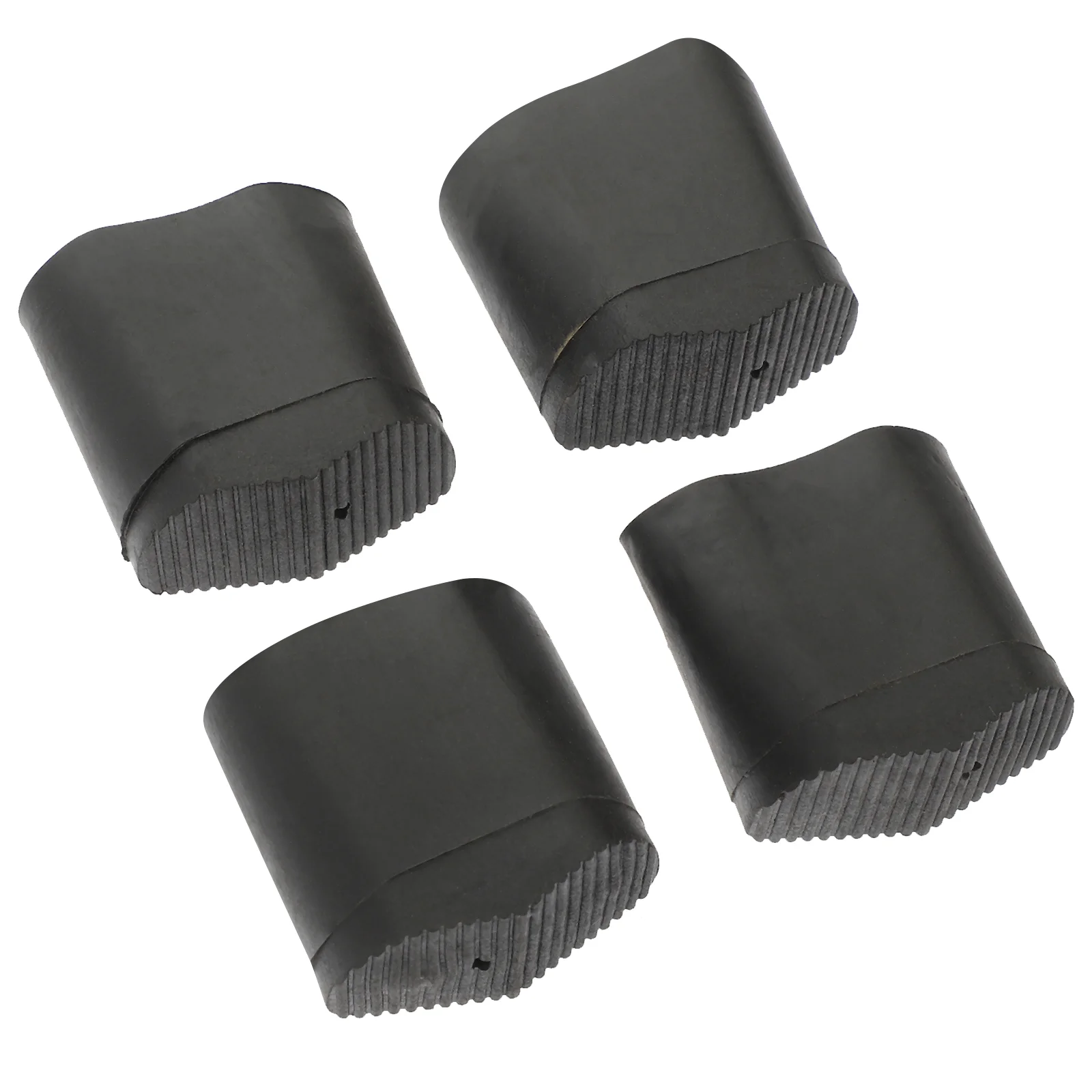 

4 Pcs Corner Protectors Ladder Foot Cover Leg Feet Extension Pads Silicone Covers Black Work