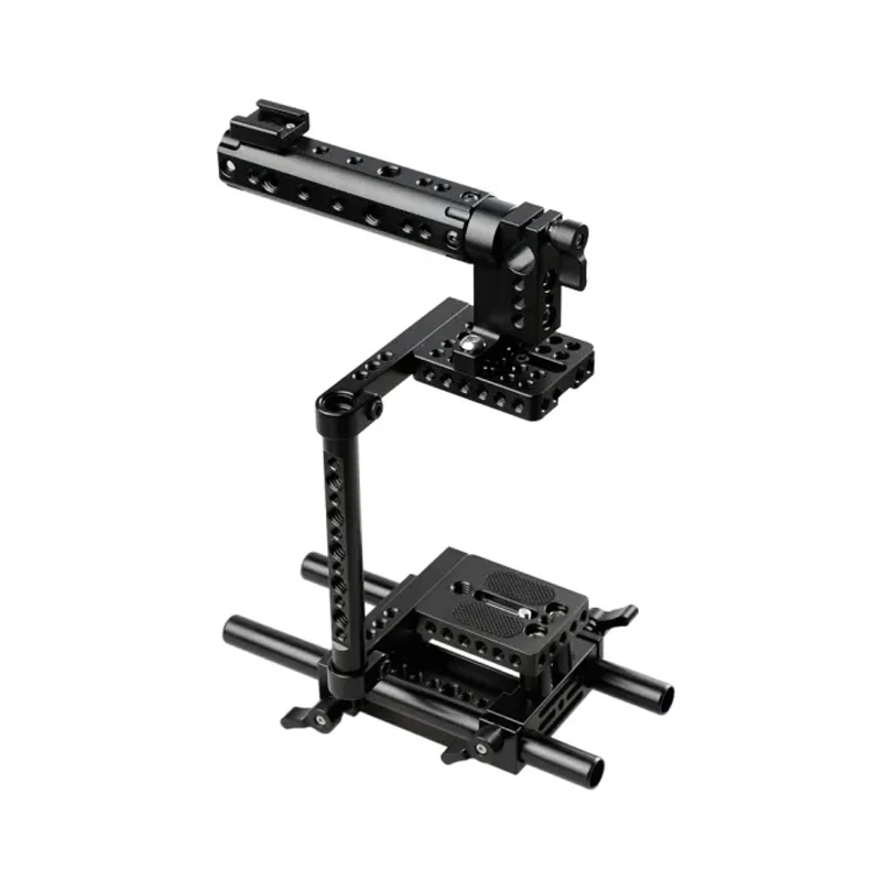 HDRIG Camera Cage Rig z górnym uchwytem do montażu na statywie do aparatów Canon Nikon Sony Panasonnic GH4/GH3/GH2