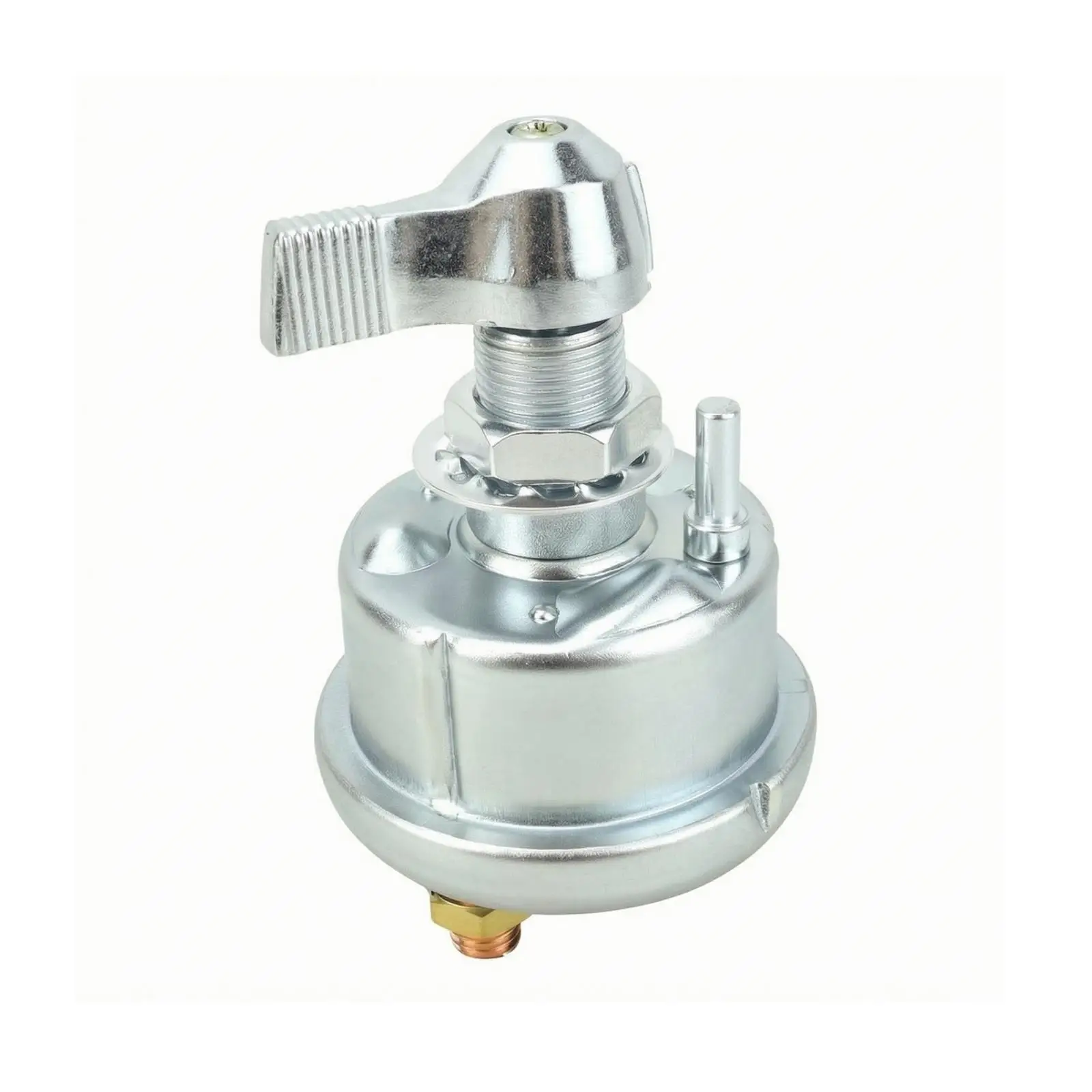 Disconnect Switch Knurled Handle Cut-off Switch Threaded Mounting for Mechanics,