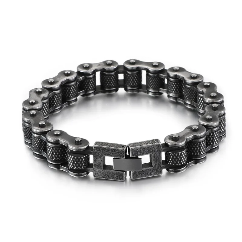 Vintage Motorcycle Chains Stainless Steel Men Bracelet Women Style Jewelry Stylish Cool Stuff Fashion Accessories Gift Wholesale