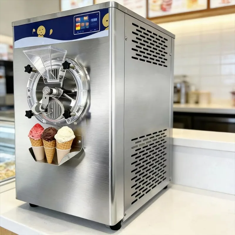 32L/H Automatic Instant Ice Cream Machine Batch Freezer Countertop Hard Ice Cream Maker Fruit/Yogurt Customized