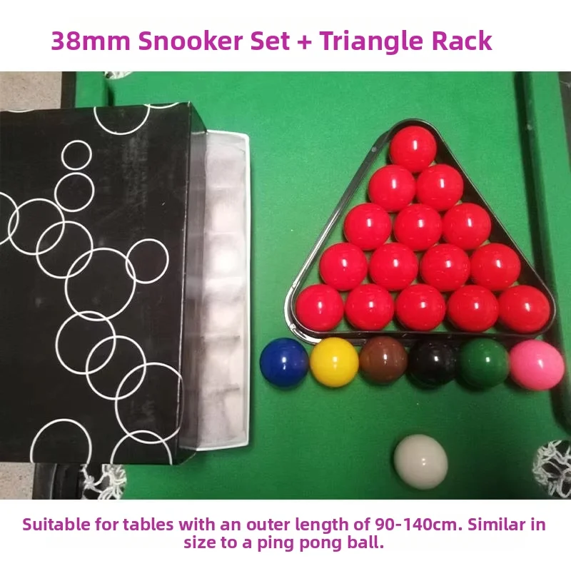 Bolas de Snooker para Crianças com Suporte Triangular para Bilhar Inglês