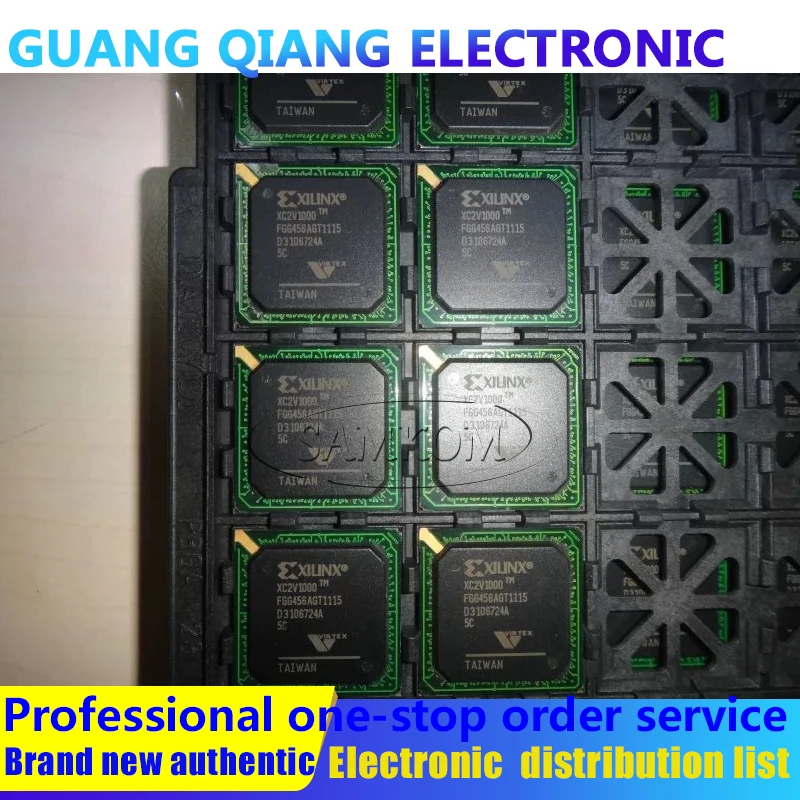 

1 шт XC2V1000-5FGG456C IC FPGA 324 I/O 456FBGA